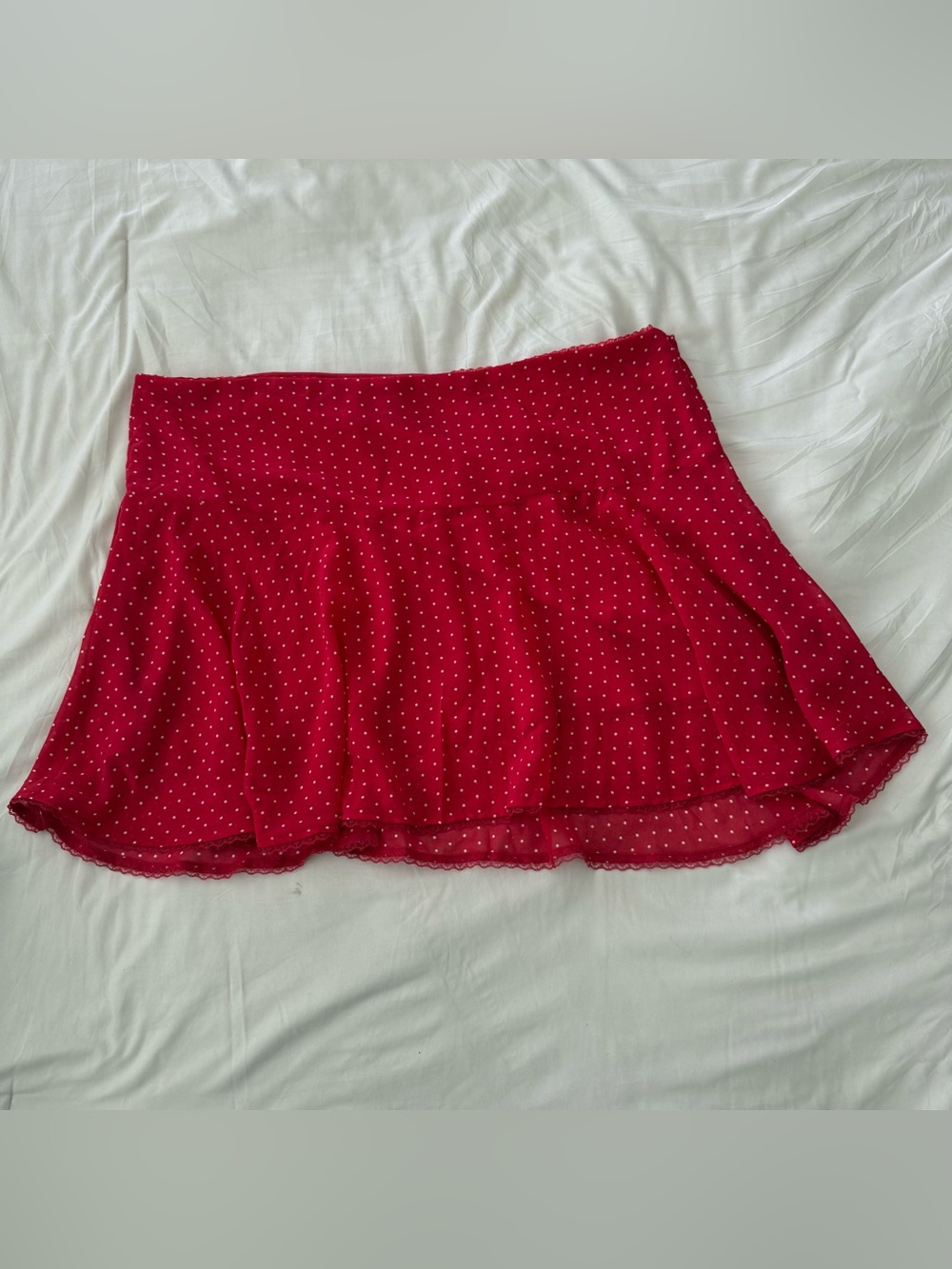 wild fable Red Polka Dot Mini Skirt size XXL